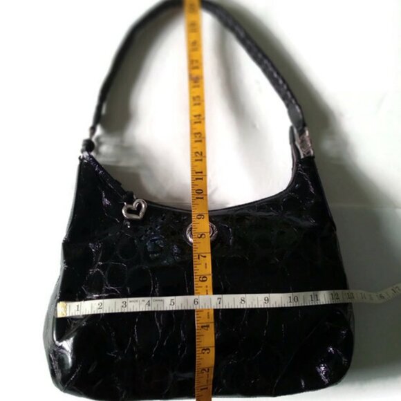 Brighton Crocodile Patent Leather Handbag - Picture 7 of 9